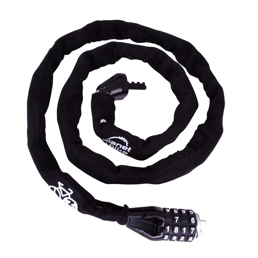 Planet Bike, Quick Stop XL, Chain Lock, Combination, 6mm, 6x125cm, Black