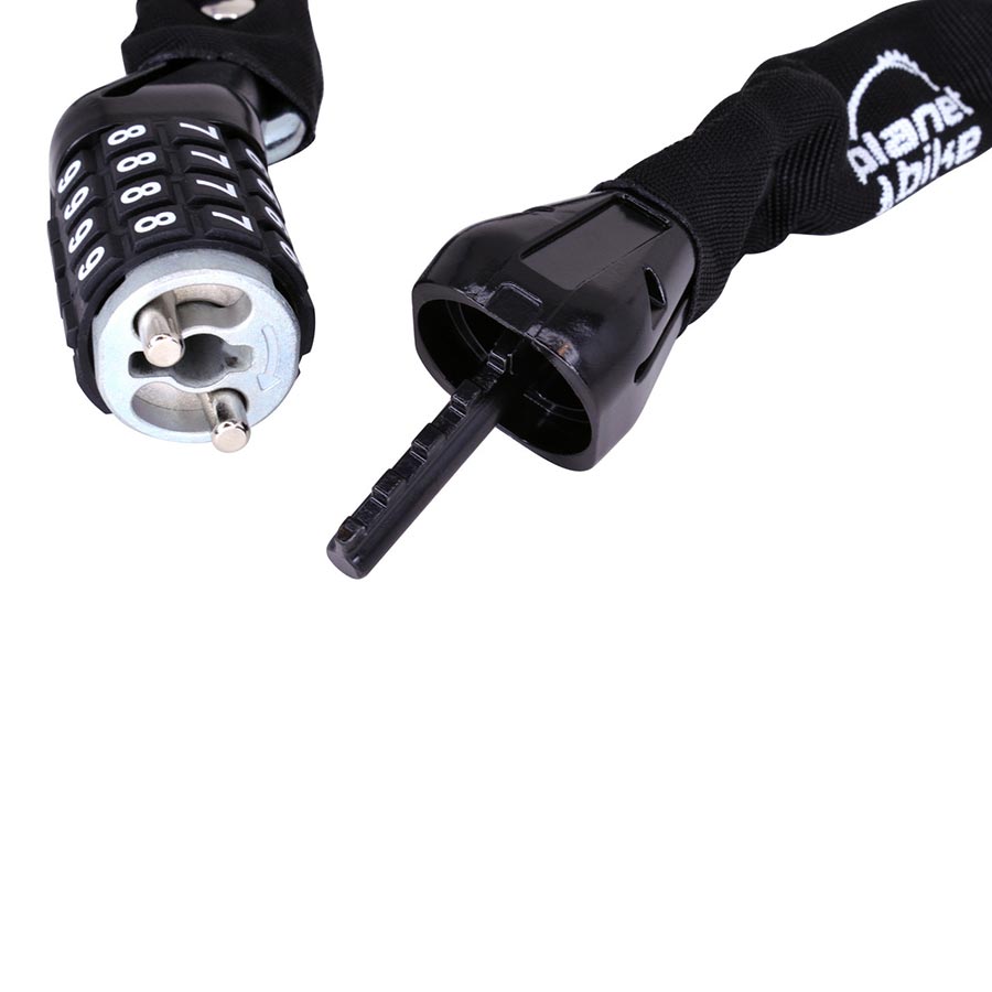 Planet Bike, Quick Stop XL, Chain Lock, Combination, 6mm, 6x125cm, Black