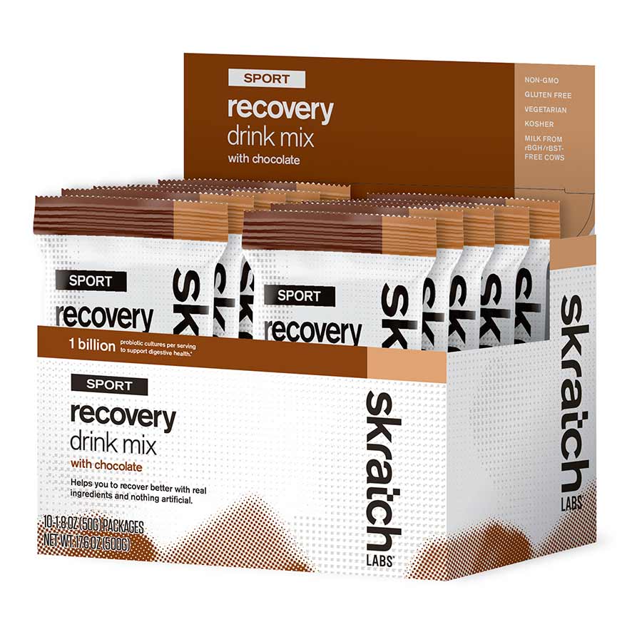 Skratch Labs, Sport Recovery Drink, Drink Mix, Chocolate, Individual Packs, 10 servings, 10pcs