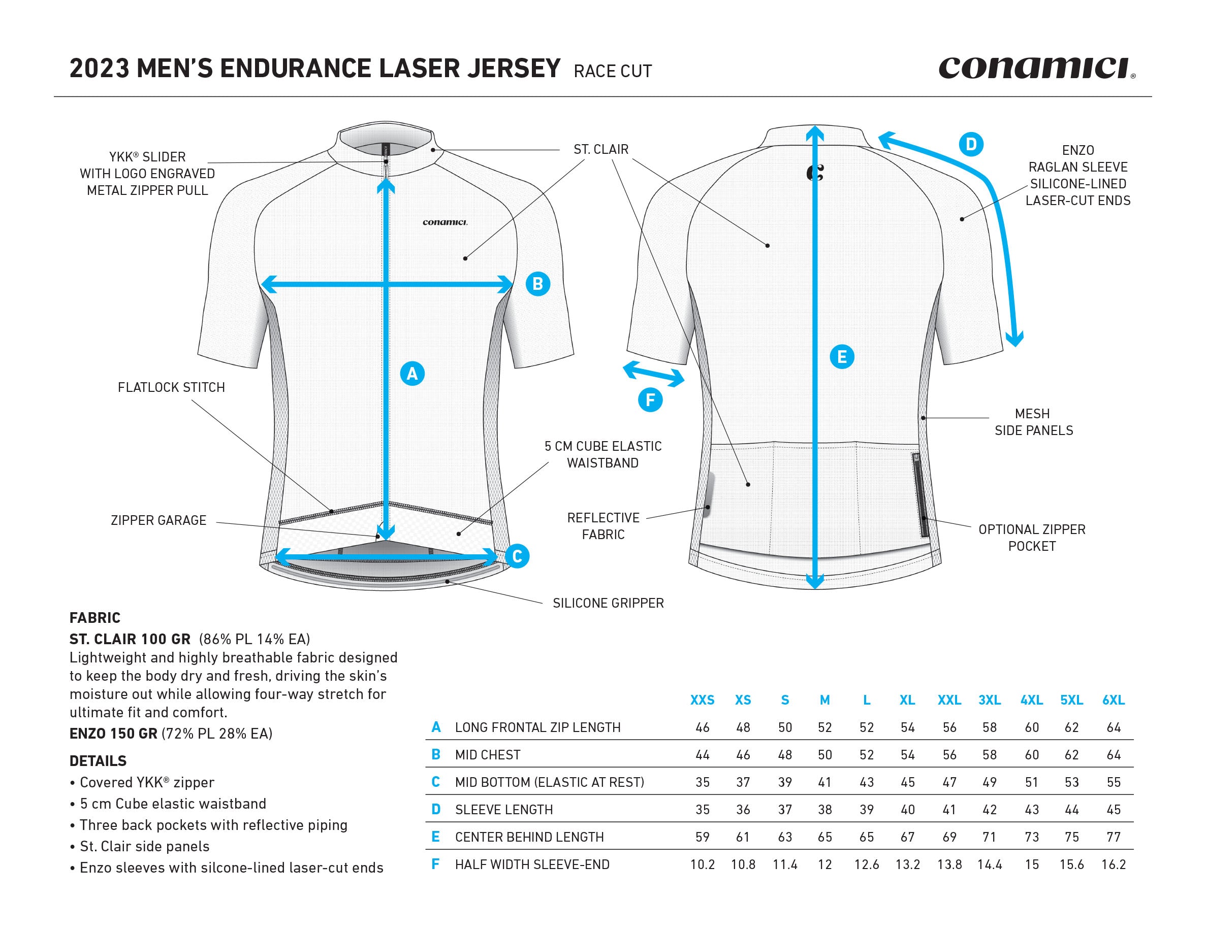 Endurance Laser Jersey | Performance Cut